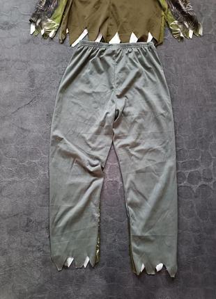 Карнавальный костюм зомби монстра на хеллоуин или вечеринку 7-8 лет рост 122-128 см фирма tu