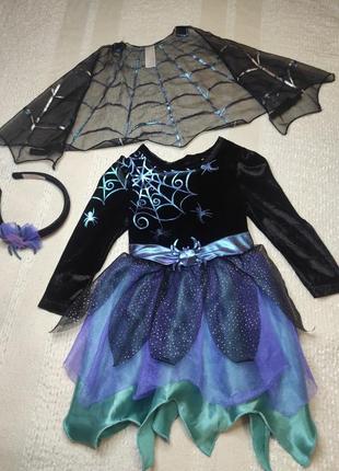 Карнавальный костюм ведьмочки платье на хелловин платье на хэллоуин