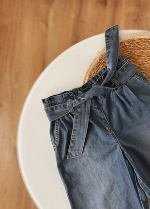 Весенние летние джинсы джинсовые кюлоты клеш для девочки 5-6р 110-116см3 фото