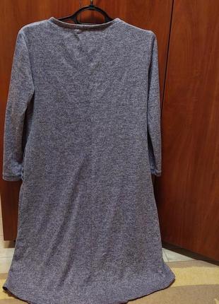 Свободное платье силуэт тюльпан сиреневого цвета 48 р.2 фото