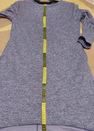 Свободное платье силуэт тюльпан сиреневого цвета 48 р.4 фото