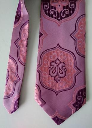 Шикарный фирменный галстук краватка с узором4 фото