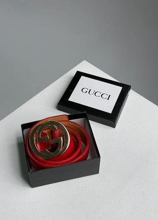 Пояс ремень в стиле gucci натуральная кожа3 фото