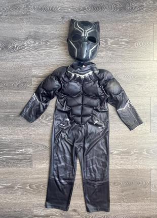 Карнавальний костюм чорна пантера месники марвел супергерой 3 роки
