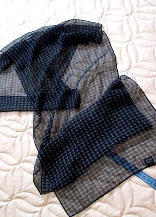 Потрясающий легкий и вечно модный шарф  гусиная лапка. 150х34.7 фото