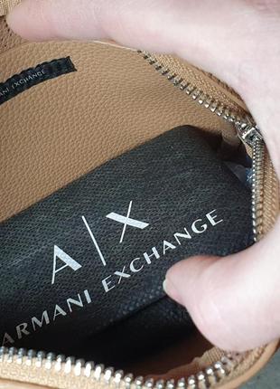 Сумочка armani exchange коричневая. оригинал. предусмотрительности3 фото