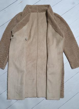 Шикарная ,двухсторонняя шубка -пальто m&amp;s5 фото