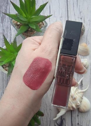 Жидкая матовая помада maybelline new york color sensational vivid matte liquid тон 45