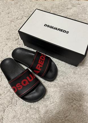 Шлепки тапки летние резиновые оригинал dsquared2