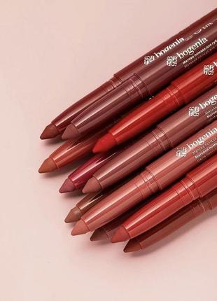 Помада-олівець velvet⠀ waterproof matte bogenia