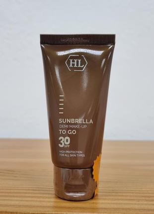 Сонцезахисний крем з тоном holy land cosmetics sunbrella spf 30 demi make-up to go 50мл