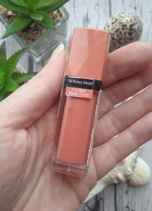 Жидкая вельветовая помада для губ bourjois rouge edition velvet тон 16