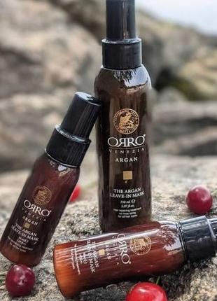 Спрей маска с маслом арганы для восстановления волос orro argan leave-in mask