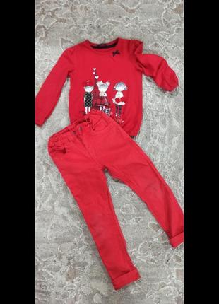 Комплект джинси і кофтинка 4-5 р