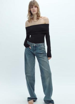 Боди с открытыми плечами от zara4 фото