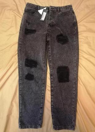 Невероятно стильные джинсы mom от boohoo, размер l