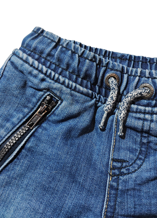 Джинсы джоггеры с подкладкой джинсовые брюки на резинке2 фото