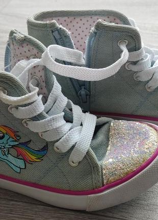 Джинсовые кеды для девочки