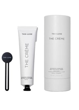 Увлажняющий увлажняющий крем для загара автозагара для кожи лица tan-luxe the creme advanced hydration self tan facial cream 65 ml8 фото