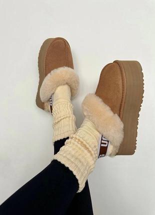 Ugg funkette platform chestnut угги уггі