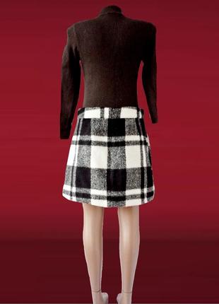 Акция 1+1=3! стильная, модная, теплая юбка asos в клетку. размер uk12/eur40 (м/l).5 фото