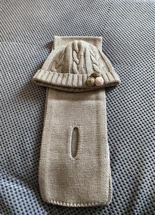 Шапка, шарф chicco