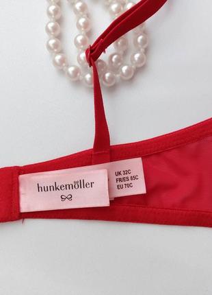 70c роcкошный красный бюстгальтер hunkemoller8 фото