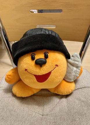 Шапка кожанная черная