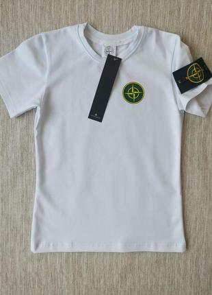 Футблка stone island для мальчиков 8-12 лет