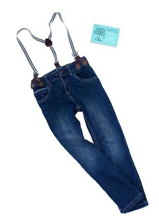 Джинсы с подтяжками pepco 5-6 лет