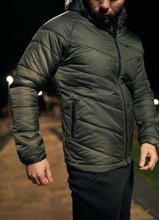 Куртка легка чоловіча весняна хакі3 фото