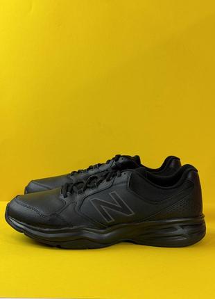 Мужские кожаные черные кроссовки new balance 411 размер 46,5 и 47,53 фото