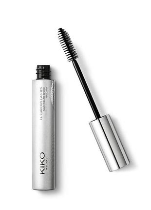 Тушь кико мелано luxurious lashes maxi volume brush mascara для объема