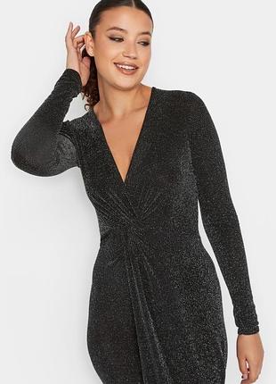 Святкова блискуча сукня довгий рукав divided h&m