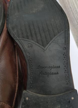 Элегантные идеальные добротные кожаные брендовые туфли броги 447 фото