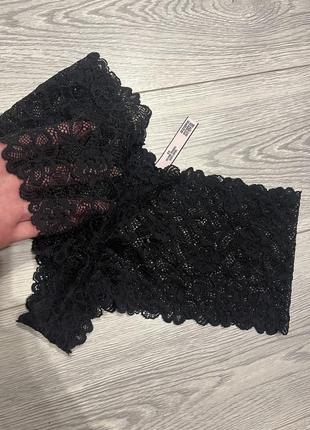 Victoria’s secret, черные ажурные трусики, нижнее белье виктория