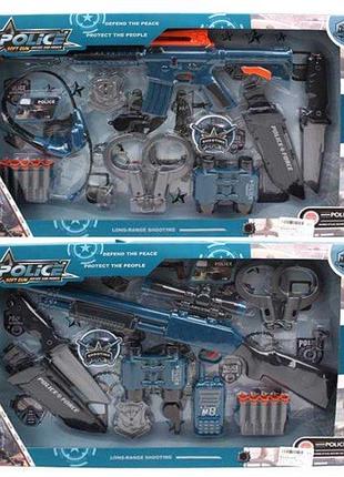 Ігровий набір зброї поліція, автомат 42см, кулі-присоски 5шт, 2 види, 558-241-42
