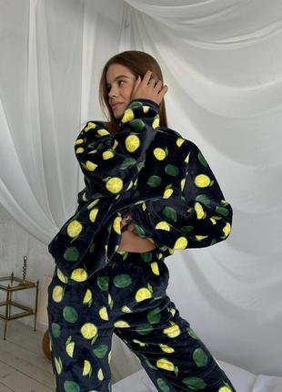 Новий жіночний домашній теплий костюм/піжама на весну