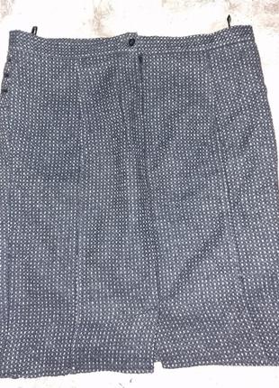 Утепленная юбка серого цвета 52-54 размер4 фото