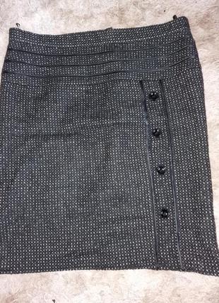 Утепленная юбка серого цвета 52-54 размер2 фото