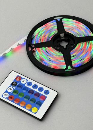 Світлодіодна стрічка led 3528 rgb з пультом marketopt