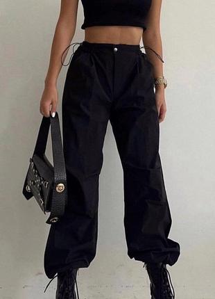 Новые женские карго брюки на утяжках на весну тренд 2024рока2 фото