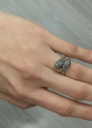 Кільце 💍 змія 🐍 one size регульоване регульцем4 фото