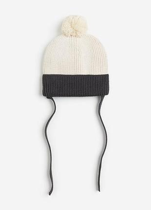 Шапка з помпоном h&m 2-4 роки 98/104