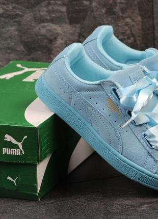 Puma suede bow