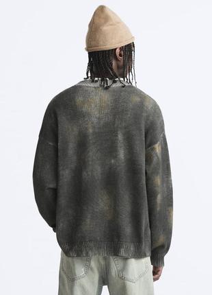 Вареный серый мужской свитер zara new3 фото