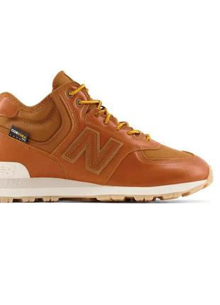 Шкіряні чоловічі кросівки new balance 574h4 фото