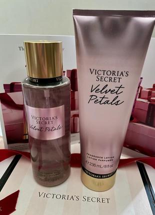 Набор victoria’s secret velvet petals мист лосьон