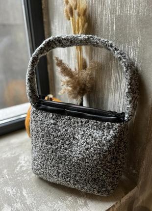 Женская сумка искусственный мех + экокожа8 фото