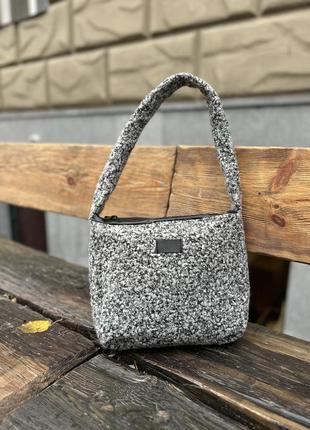 Женская сумка искусственный мех + экокожа9 фото